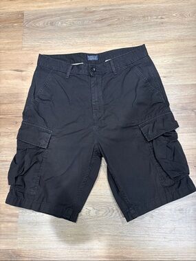Levi's Black Cargo Shorts with Utility Pockets